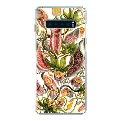 Produktbild von MuchoWow® Handyhülle Schutzhülle Hülle für Samsung Galaxy S10 Plus Nepenthaceae - Künstliche Blumen Silikon Softcase Handy Hülle - Schutzhülle