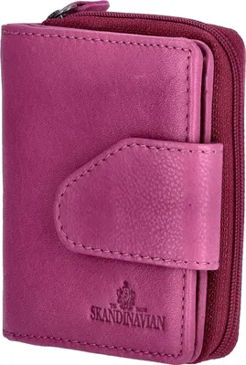 Produktbild von The Skandinavian Brand Leder Geldbörse Hochformat fuchsia