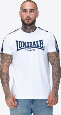 Image de T-shirt homme coupe régulière VEMENTRY Blanc/Marine L Lonsdale