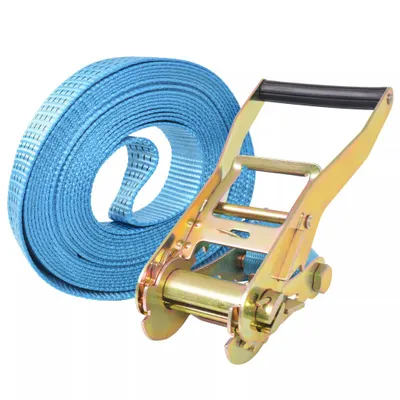 Image de vidaXL Sangles de serrage à cliquet 4 pcs. 4 tonnes 8m×50mm Bleu