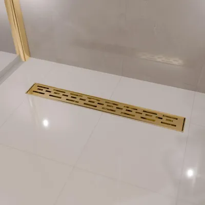 Zdjęcie produktu dla LOMAZOO odpływ liniowy Cayma 80 cm, złoty
