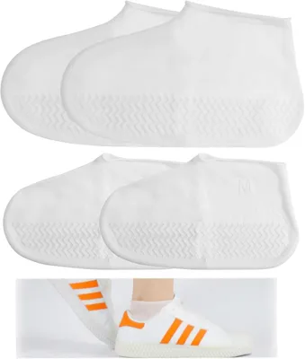 Immagine prodotto di Copriscarpe in silicone, impermeabili, antiscivolo, riutilizzabili, taglia 34-45, adatti per pioggia e neve