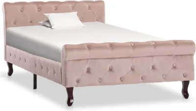 Produktbild von Bettgestell Rosa Samt 100 x 200 cm