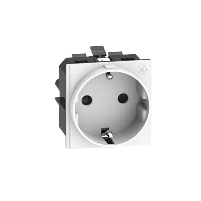 Immagine prodotto di Contatto Shuko 2 P+E 16 A 250 V con terminali automatici ora sotto tensione Legrand - Bianco