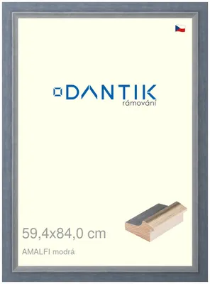 Obrázek produktu pro DANTIK rámeček 59,4x84 | AMALFI modrá (Plexi Čiré)