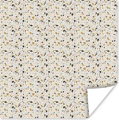 Produktbild von MuchoWow® Poster Lehm - Muster - Terazzo 100x100 cm - Babyzimmer
