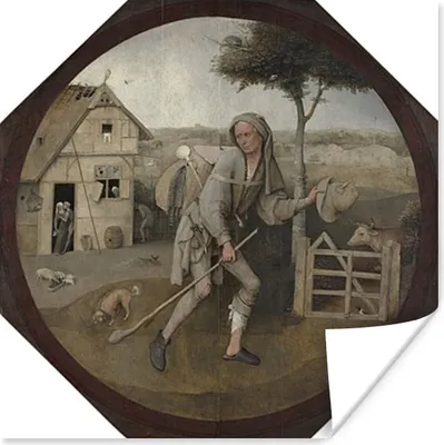 Produktbild von MuchoWow® Poster Der Hausierer - Gemälde von Hieronymus Bosch 75x75 cm - Wand Dekoration