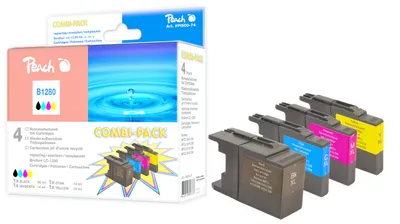 Image de Peach Patrone Brother LC-1280   MultiPackPlus remanufactured