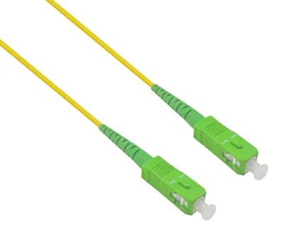 Produktbild von helos LWL Simplex Patchkabel SC/APC-SC/APC G657 9/125µm OS2, 15m