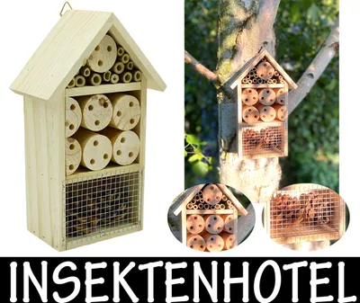Produktbild von Insektenhotel Insektenhaus Brutkasten Nistkasten Insekten Bienen Hotel aus Holz