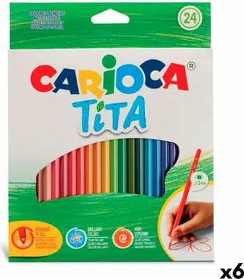 Produktbild von Buntstifte Carioca Tita Bunt 24 Stücke (6 Stück)