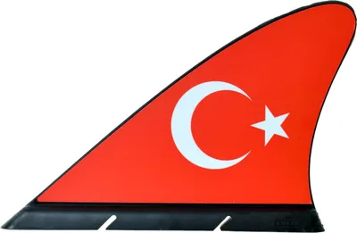 Produktbild von Fanflosse Türkei Flosse Fahne fürs Auto - Perfektes Zubehör für Fans, Hochwertige Flagge für Ihr Autodach, Ideal für Sportevents & Nationalfeiertage