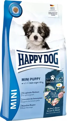 Image de Happy Dog croquettes fit & vital Mini Puppy 10kg