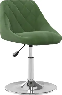 Image de vidaXL Chaise de salle à manger 6 pcs. Pivotant Vert foncé Velours