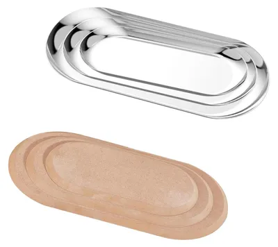 Produktbild von 3 ovale Keramikformen für Ton, aus Edelstahl