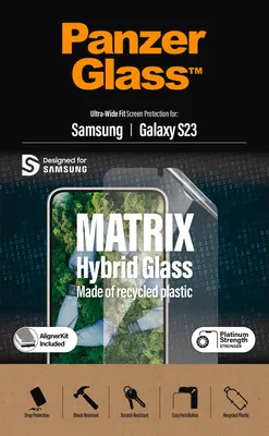Produktbild von PanzerGlass Matrix Hybrid Glass for Galaxy S23