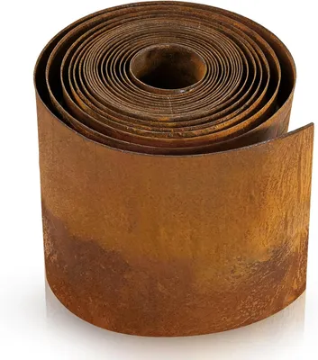 Immagine prodotto di Bordatura per prato, 5 metri, acciaio corten, altezza 15,5 cm, per giardino