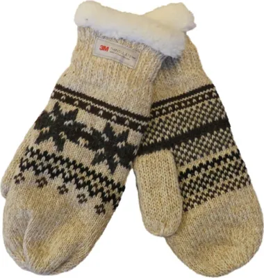 Produktbild von Damen Fäustling Handschuh  mit Norweger Muster Thinsulate