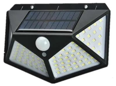 Solar-Außenstrahler 100 LEDs mit Bewegungsmelder