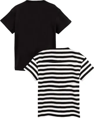 Produktbild von Barbie - T-Shirt für Mädchen (2er-Pack) NS6779 (116) (Schwarz/Weiß)