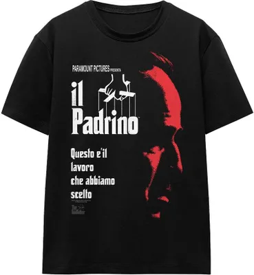 Obrázek produktu pro The Godfather - Tričko "Italian Profile" pro muže/dámy Uni TV15727 (M) (Black)