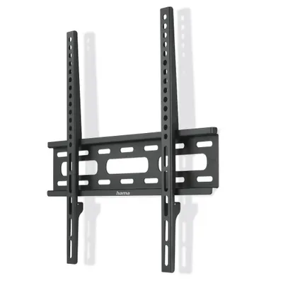 A black TV wall mount is shown against a white background.