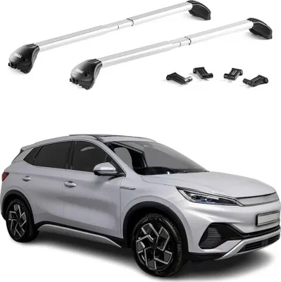 Image de Barres de toit transversales pour BYD Atto 3 2023-2025 Alu Gris Argenté 2Pcs ABE