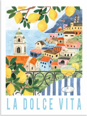 Produktbild von ARTland Wandbild Alu für Innen & Outdoor Mediterranean View I Größe: 45x60 cm
