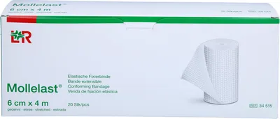 Zdjęcie produktu dla Mollelast elastyczny bandaż mocujący 6cmx4m, 20 sztuk BIN