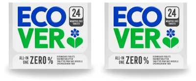Produktbild von 2 x Ecover All-in-One Zero% Spülmaschinentabs - Vorteilspackung - 2 Stücke