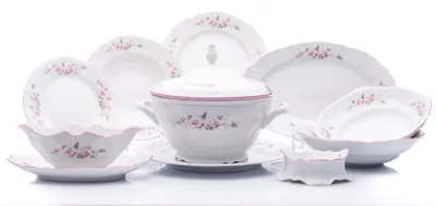 Produktbild von Thun 1794 Bernadotte, Esszimmergarnitur, rosa, rosa Linie, Thun, 25 Stück