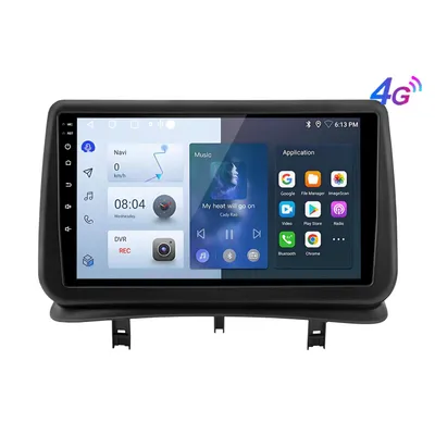 Zdjęcie produktu dla 9" 4+64G Android13 Radio samochodowe Carplay Android Auto 8 Core dla Renault Clio3 2005-2014 GPS Navi BT FM SWC 4G DAB+