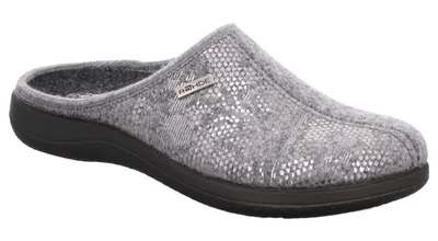 Produktbild von Rohde Damen Hausschuhe Softfilz Pantoffeln Bari 6542, Größe:37 EU, Farbe:Grau