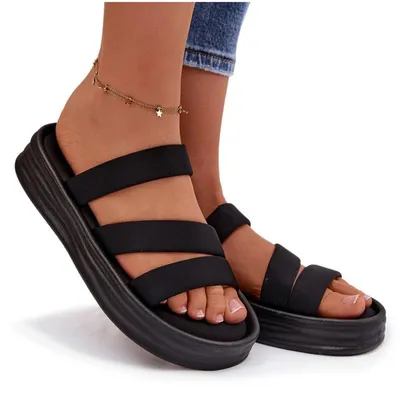 Produktbild von Material Damen Plateau Sandalen Mit Riemen Schwarze Liorine 40
