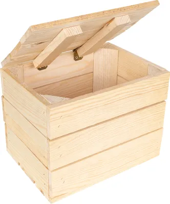 Image de Creative Deco Grande Boite Rangement en Bois Naturel 27,5 x 20 x 21,5 cm