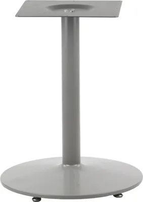 Image de Pied de table en métal NY-B006, pour bureau, hôtel, restaurant, diamètre 57 cm, hauteur 72 cm, gris