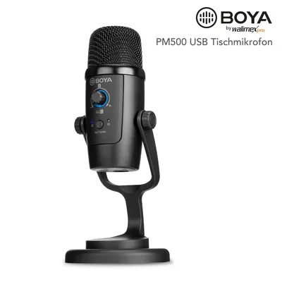Zdjęcie produktu dla BOYA Walimex pro PM500 USB Tischmikrofon (23085)