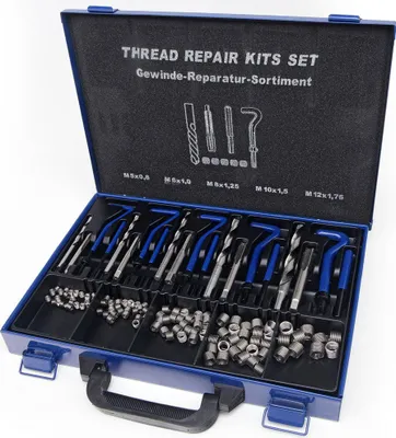Immagine prodotto di Set di elicoidi da M5-M12 per riparazione dei filetti, kit riparazione per filettature, kit di riparazione per filetti, Hbm
