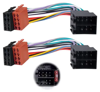 ISO Autoradio Adapter 2er-Pack 16-Pin Universal
