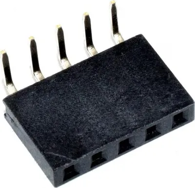 Produktbild von Buchsenleiste 2.54mm, gebogen, 1-reihig, 5,55mm : 5-polig Ausführung: 5-polig