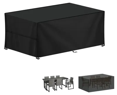 Produktbild von Elzusha - Gartenmöbelabdeckung, 190x80x80 cm, wasserdicht, aus 420D Oxford-Gewebe, UV-beständig, winddicht