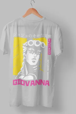 Produktbild von Pánská košile z organické bavlny Anime JoJos Bizarre Adventure Streetwear Giovanna