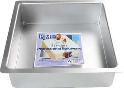 Produktbild von PME Square Cake Pan, Pastetenbackform, Quadratisch, Aluminium, Edelstahl, 1 Stück(e), 254 mm