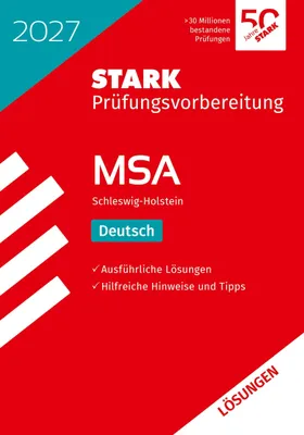 Produktbild von STARK Lösungen zu Deutsch - MSA 2027 Schleswig-Holstein - Prüfungsvorbereitung