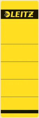 Produktbild von LEITZ Ordnerrücken Etikett 61 x 192 mm kurz breit gelb 10 Etiketten
