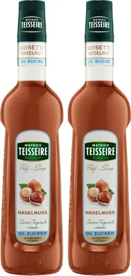 Immagine prodotto di Teisseire Sciroppo per bevande Nocciola 0% Zucchero 0,7L (Confezione da 2)
