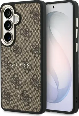 Obrázok produktu pre Guess - 4G Embossed Ring MagSafe puzdro pre Samsung Galaxy S26 - hnedé