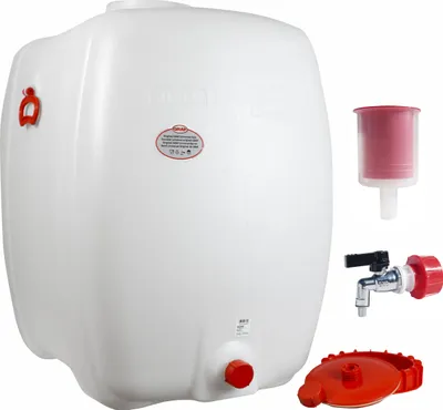 Produktbild von Graf Getränkefass Oval 500 Liter mit Messing Auslaufhahn 1/2" und Gärspund