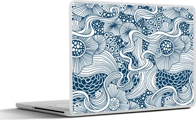 Produktbild von MuchoWow® Laptop Aufkleber Sticker Cover Muster - Blumen - Botanisch 40x30 cm - Laptop Dekoration - Selbstklebend