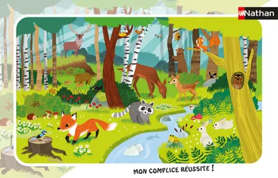 Immagine prodotto di Puzzle a cornice 15 pezzi - Animali della foresta